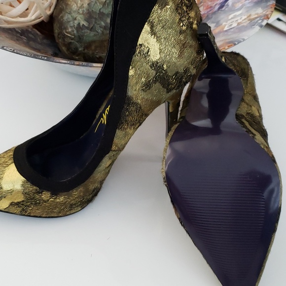 Leather & Pony Hair High Heels - Picture 2 of 3